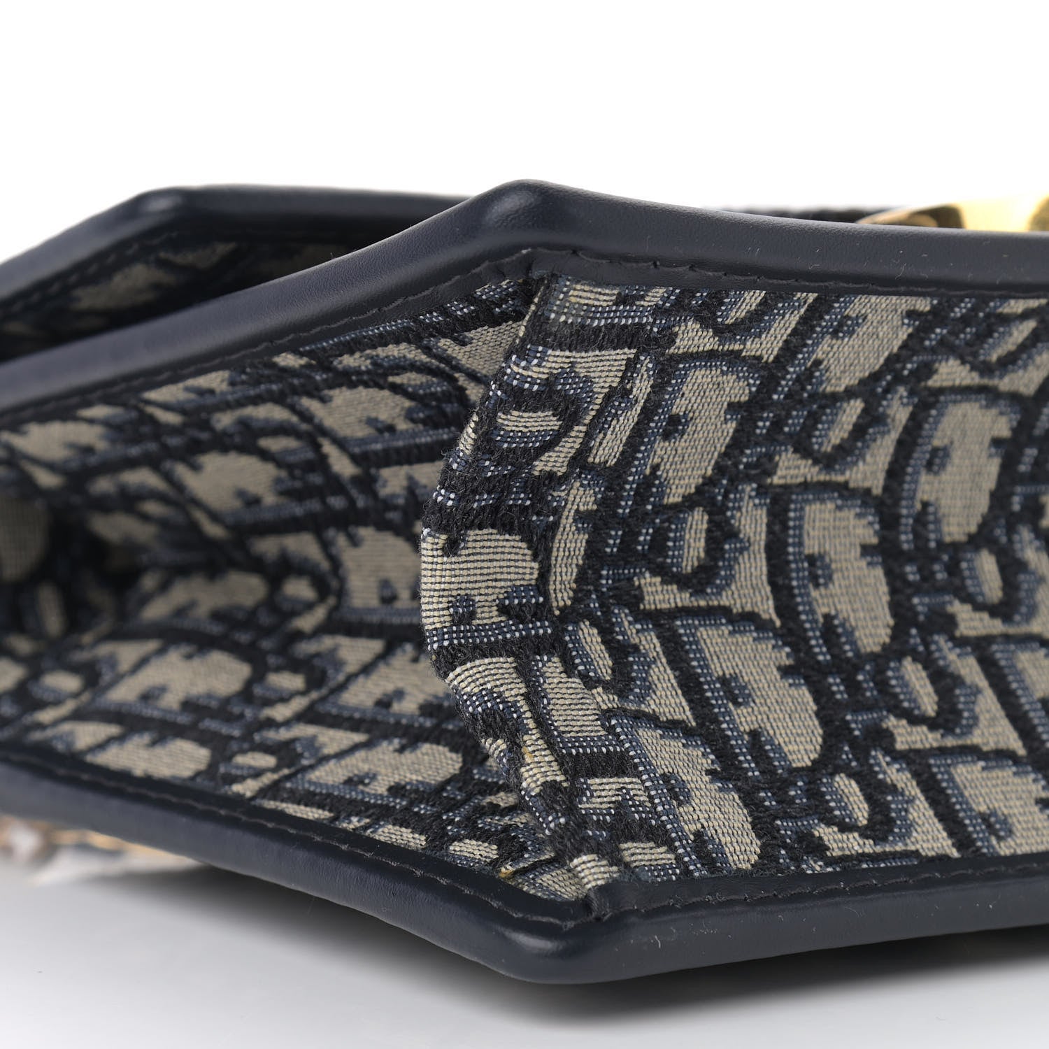 Christian Dior Oblique 30 Montaigne Chain Flap Bag Blue 9 of 12