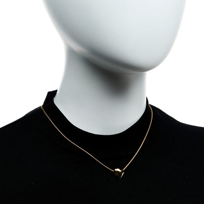 Tiffany 18K Yellow Gold Heart Pendant Necklace 2 of 5
