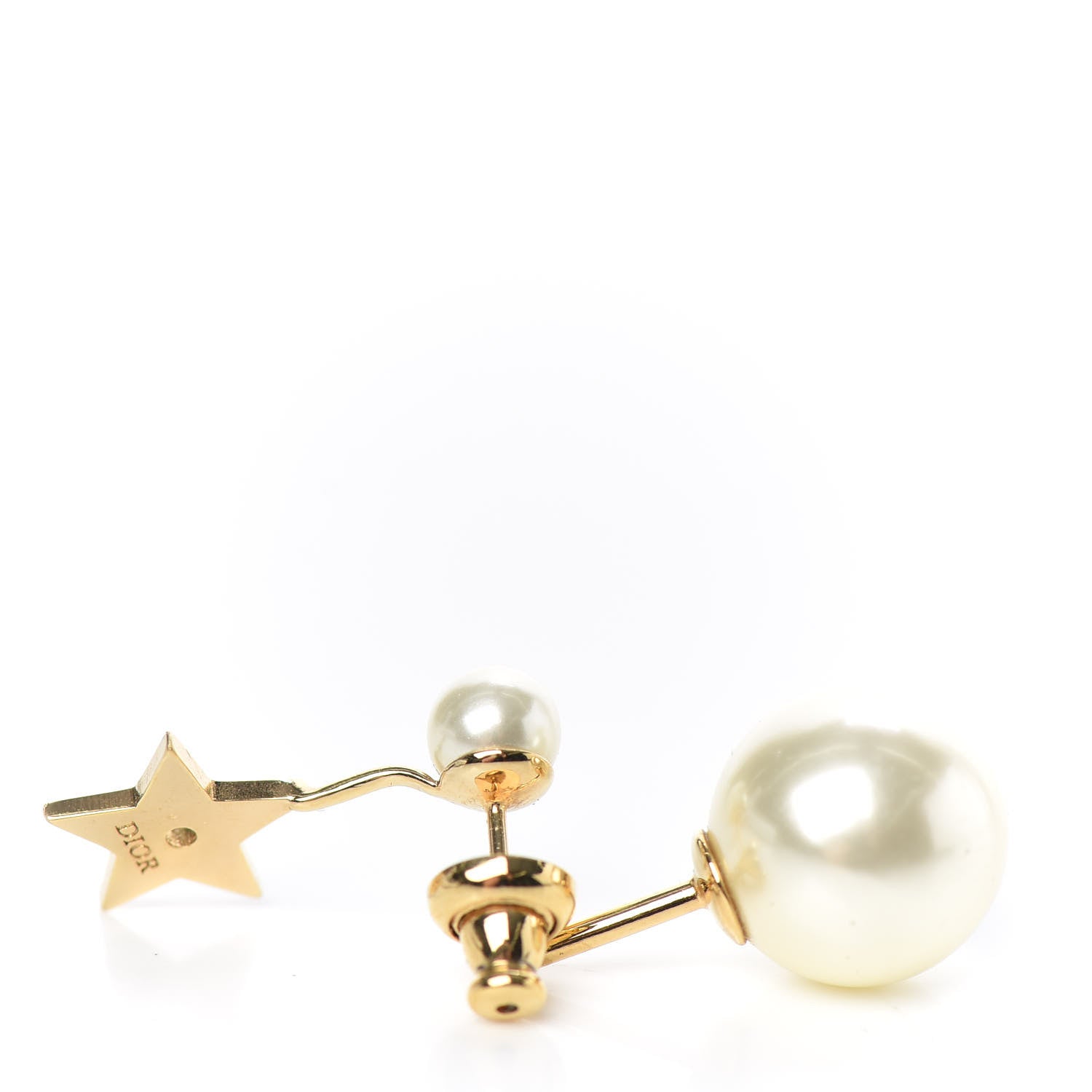 Christian Dior Pearl My ABCDior Tribales Etoile Earring Gold 3 of 3
