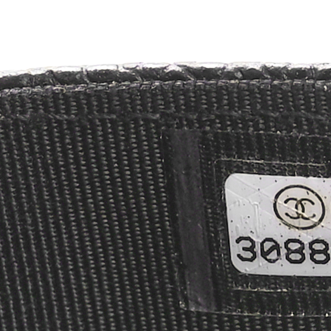 Caviar Quilted Flap Card Holder Wallet Black