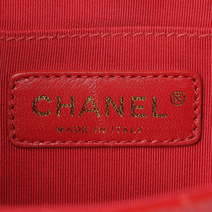 Chanel Patent Calfskin Quilted Valentine Charms Medium Single Flap Red 6 of 8