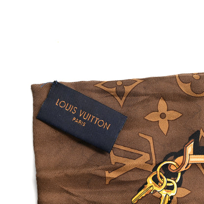 Louis Vuitton Silk Monogram Confidential Bandeau Brown 3 of 6