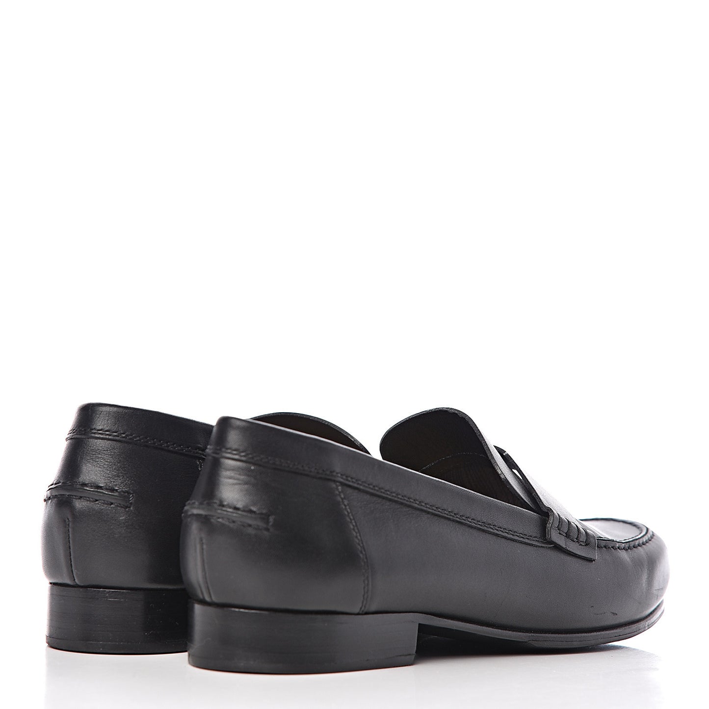 Calfskin Womens Kennedy Loafers 37 Black