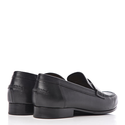 Hermes Calfskin Womens Kennedy Loafers 37 Black 4 of 11