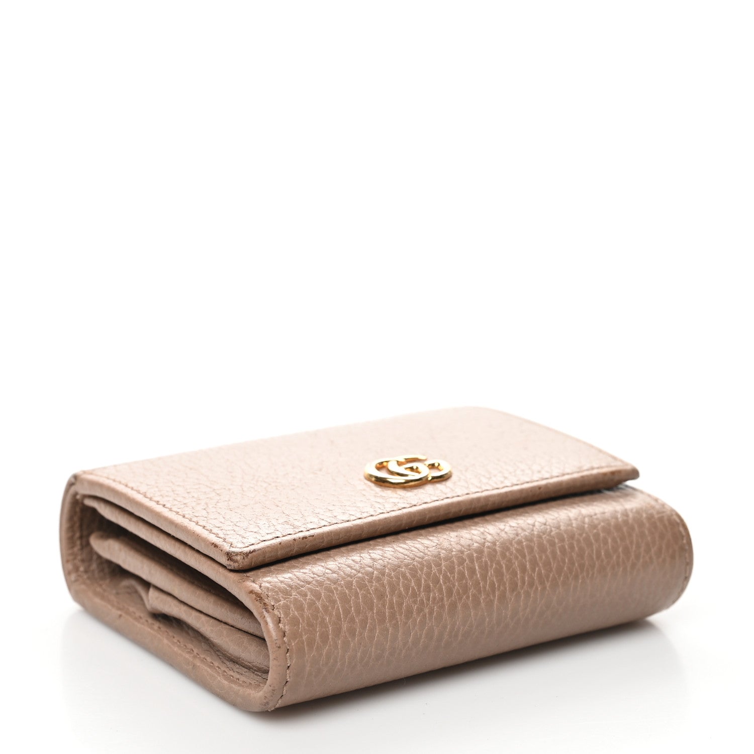 Gucci Dollar Calfskin Medium GG Marmont Wallet Porcelain Rose 4 of 9