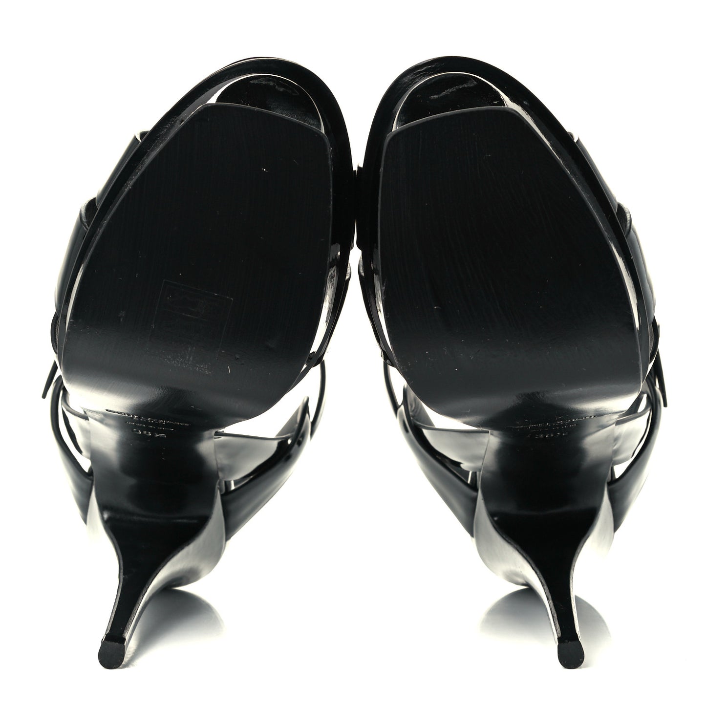 Patent Tribute 105 Platform Sandals 38.5 Black