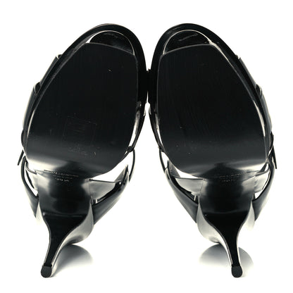 Saint Laurent Patent Tribute 105 Platform Sandals 38.5 Black 6 of 9