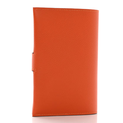 Hermes Evercolor R.M.S Card Holder Feu Capucine 3 of 9