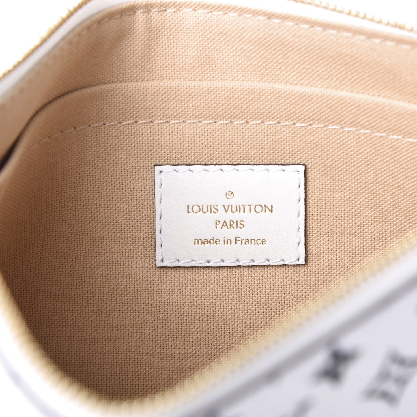 Monogram Giant Neverfull MM GM Pochette White