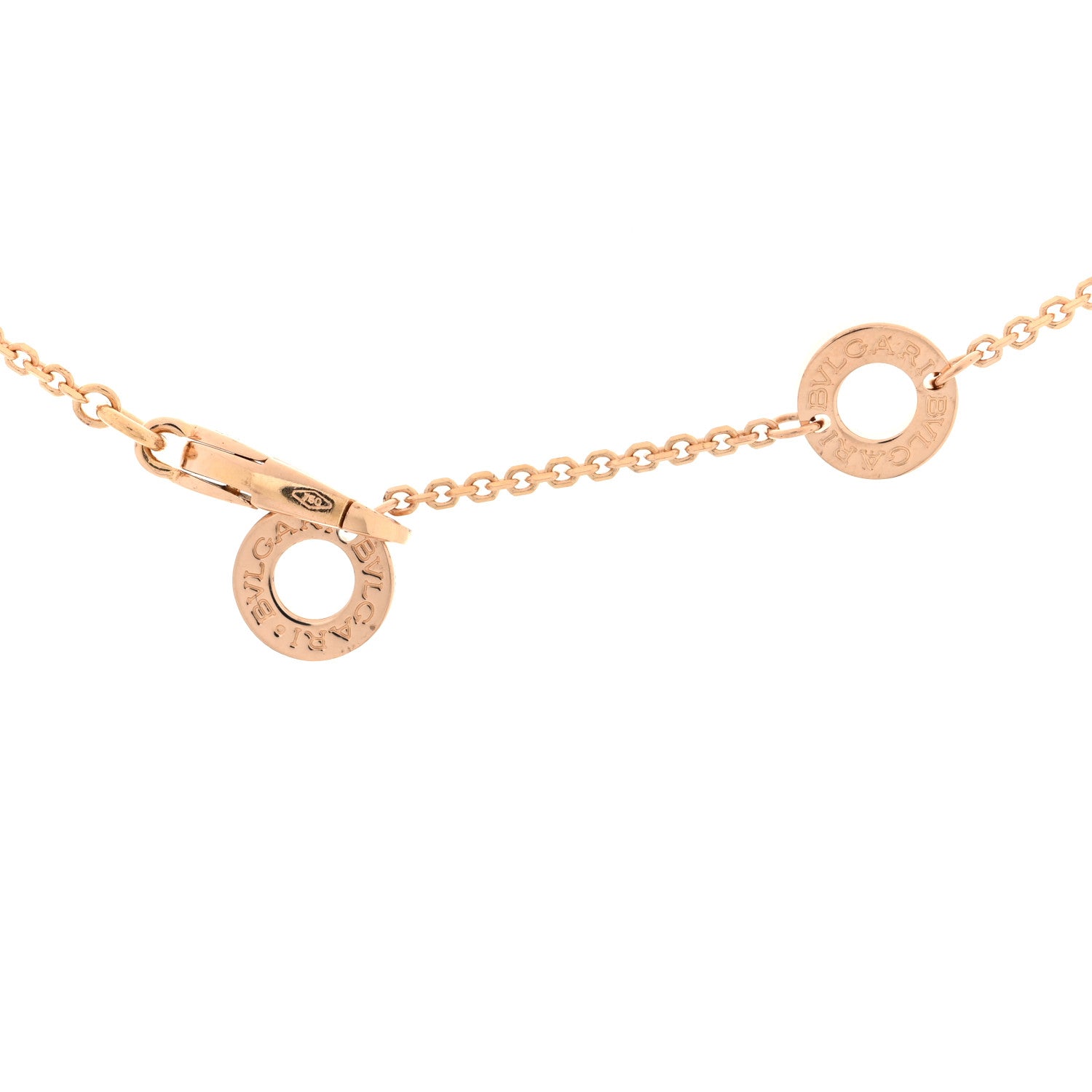 Bulgari 18K Rose Gold Diamond Divas' Dream Openwork Pave Pendant Necklace 4 of 4