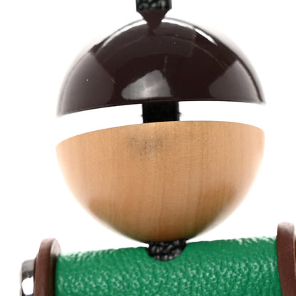 Hermes Chevre Mysore Barenia Jockey Bag Charm Black Menthe Mauve Pale Fauve 5 of 6