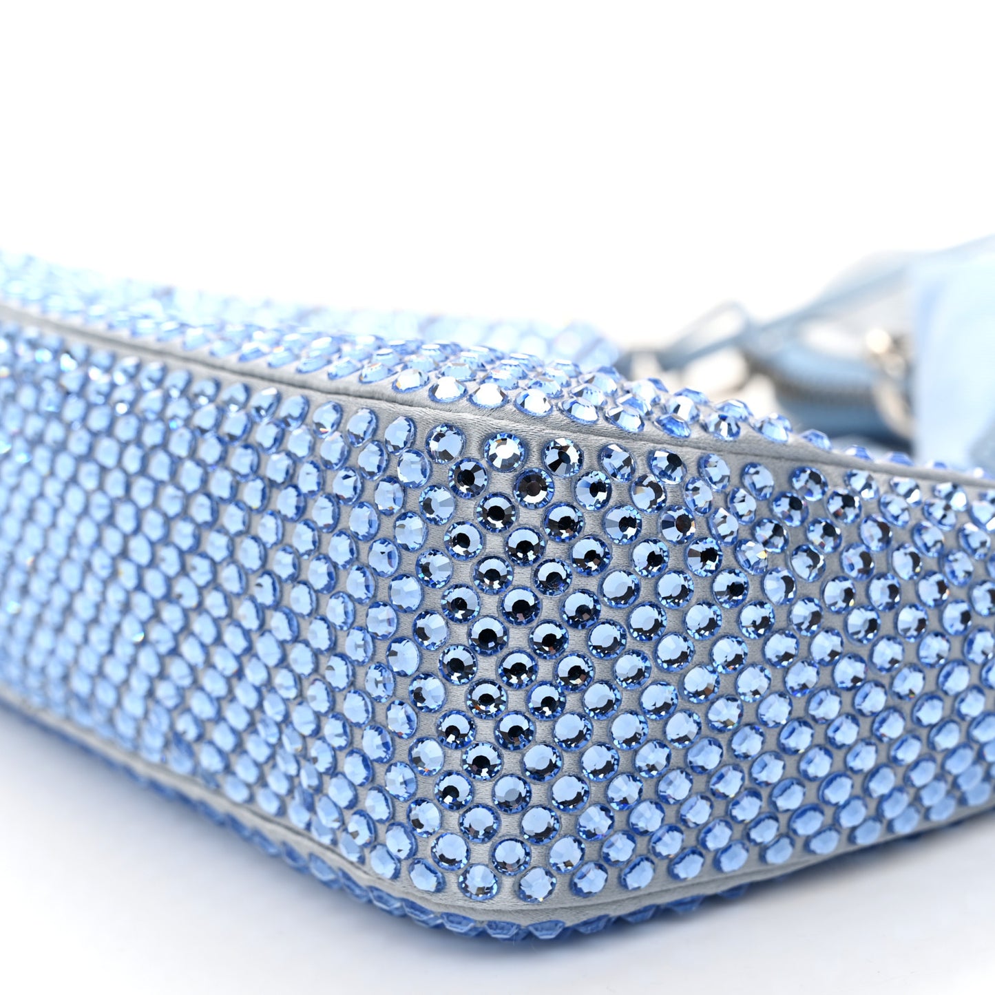 Satin Crystal Re-Edition 2005 Shoulder Bag Celeste