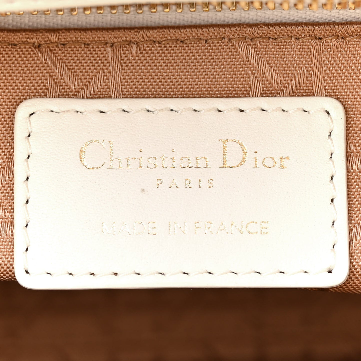 Lambskin Cannage Small My ABCDior Lady Dior White