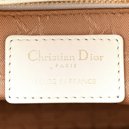 Christian Dior Lambskin Cannage Small My ABCDior Lady Dior White 6 of 16