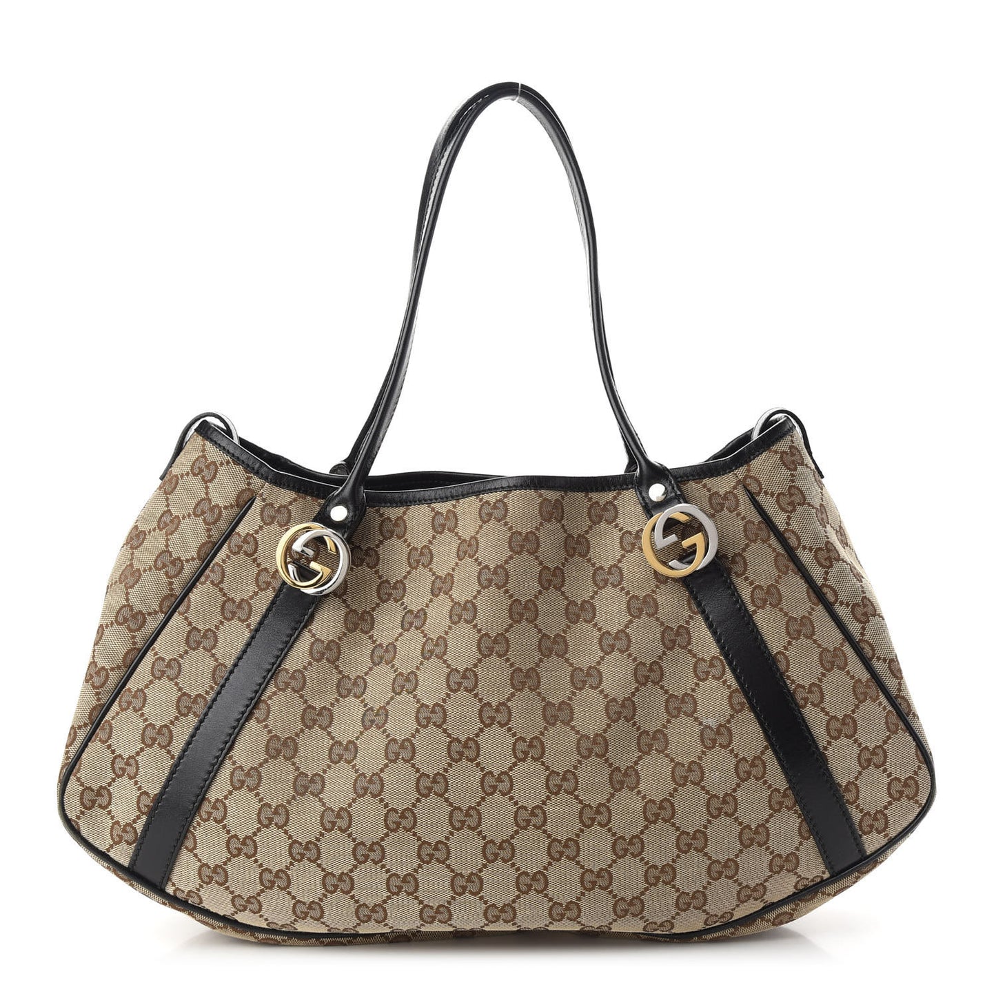 Monogram Medium GG Twins Shoulder Bag Brown