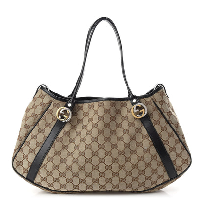 Gucci Monogram Medium GG Twins Shoulder Bag Brown 1 of 9