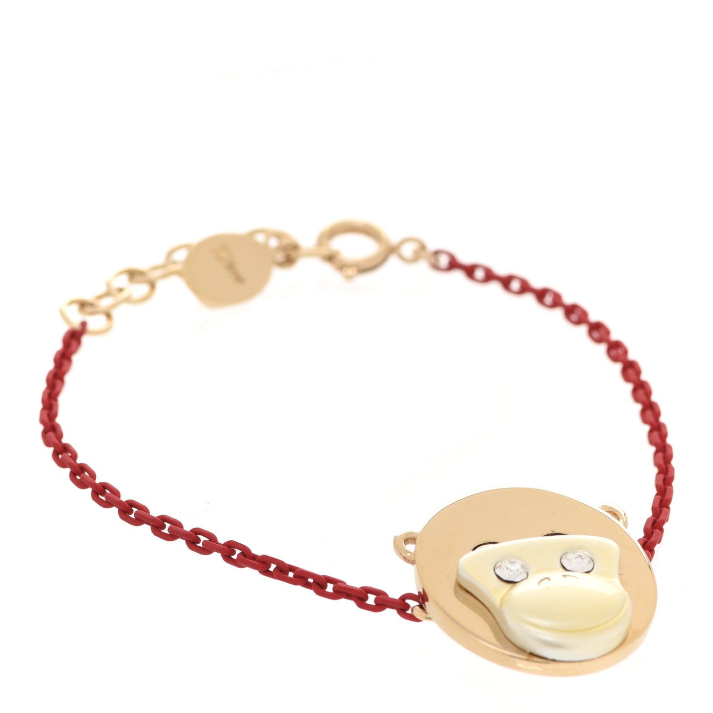 Crystal Diorelita Chinese New Year Monkey Bracelet Red