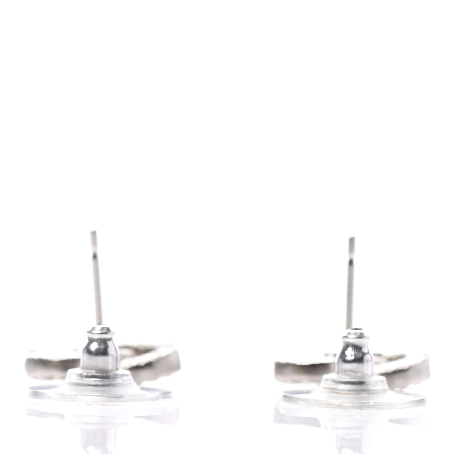 Crystal Mini Timeless CC Earrings Silver