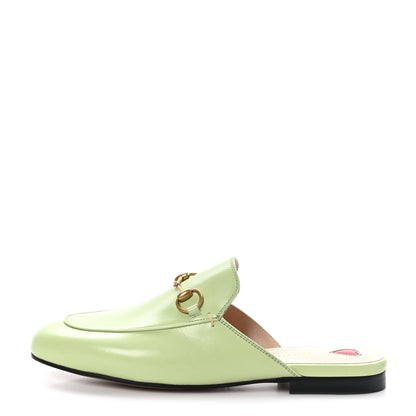 Gucci Malaga Kid Womens Princetown Slippers 37 Pistachio Green 1 of 8