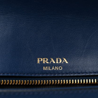 Prada Saffiano Flap Shoulder Bag Bluette 6 of 13