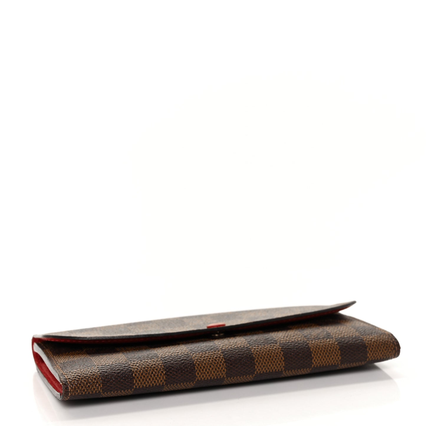 Damier Ebene Emilie Wallet Red