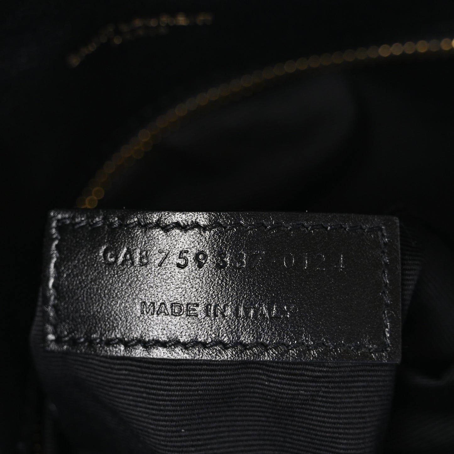 Lambskin Quilted Toy Loulou Puffer Monogram Chain Satchel Black