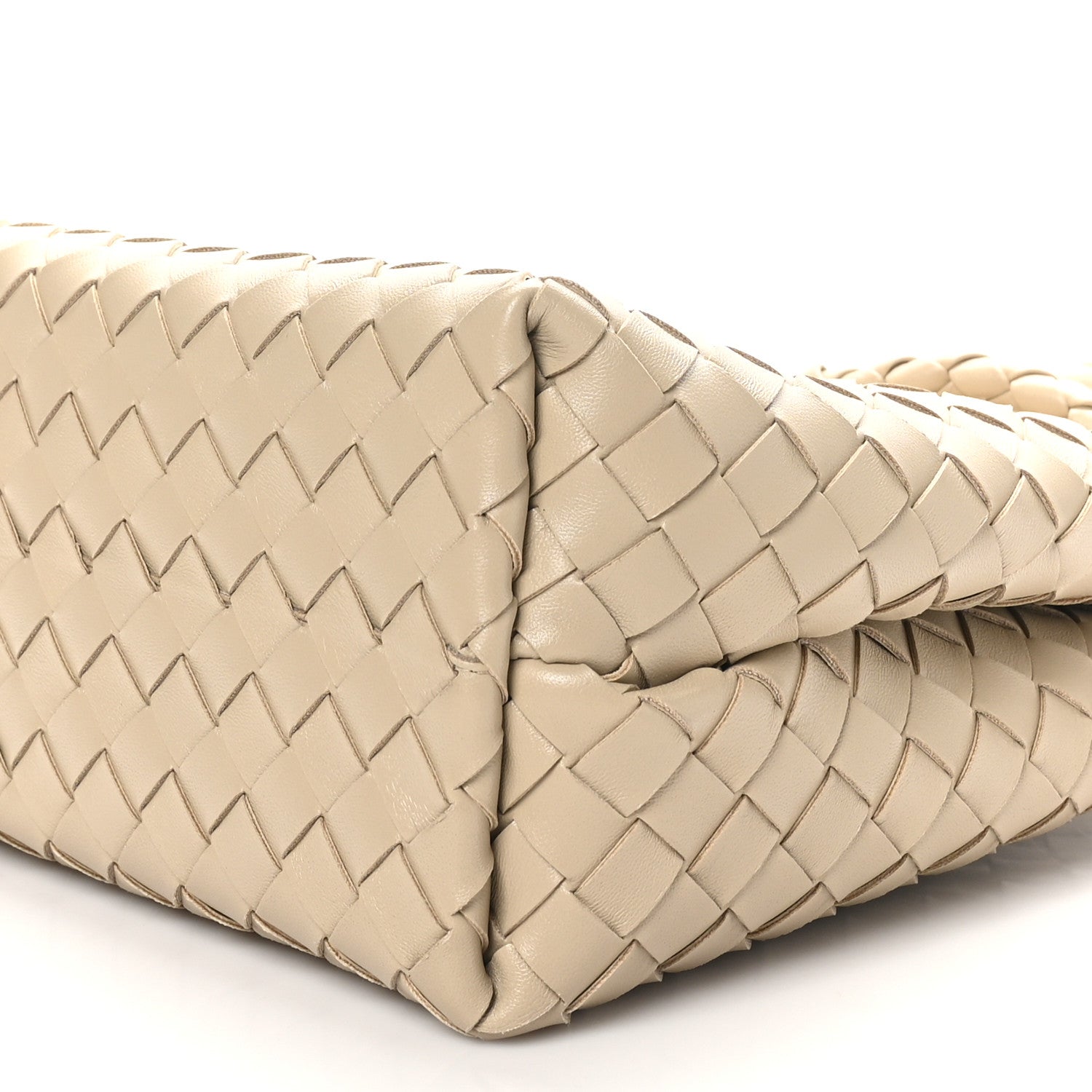 Bottega Veneta Nappa Intrecciato Medium Andiamo Shoulder Bag Ecru 9 of 9