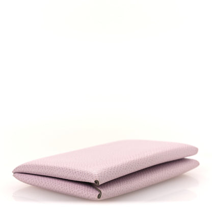 Hermes Epsom Calvi Card Case Mauve Pale 4 of 8