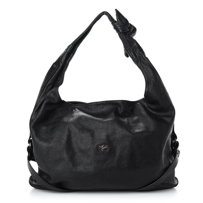 Burberry Prorsum Calfskin Hobo Bag Black 1 of 10