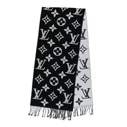 Louis Vuitton Wool Simply LV Scarf Black 2 of 4