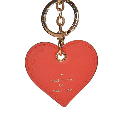 Louis Vuitton Vernis Degrade Love Lock Heart Key Holder Bag Charm Pink Red 3 of 4