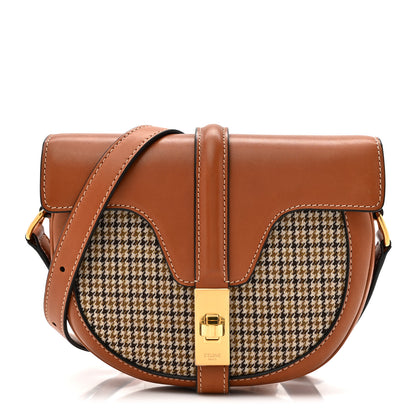 Celine Natural Calfskin Tweed Besace Small 16 Tan 1 of 14