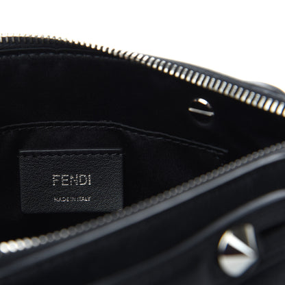 Fendi Vitello Dolce Crystal Flowerland Croc Tail Mini By The Way Boston Bag Black 8 of 9