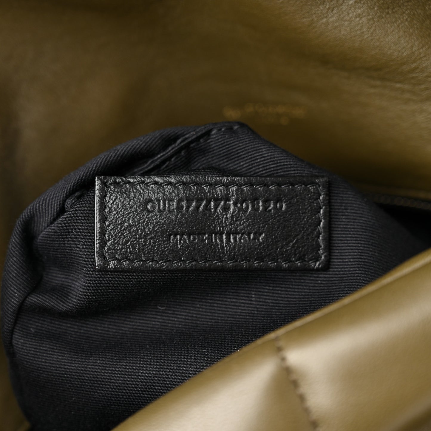 Lambskin Quilted Medium Loulou Puffer Monogram Chain Satchel Seaweed