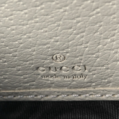 Gucci GG Supreme Monogram Textured Dollar Calfskin Web Ophidia Zip Around Wallet Beige Ebony Mystic White 6 of 7