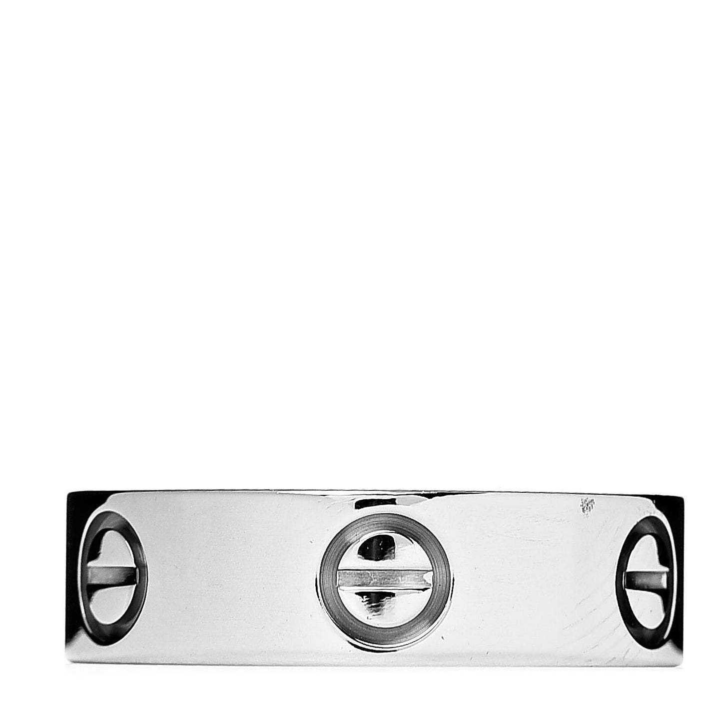 18K White Gold 5.5mm LOVE Ring 52 6