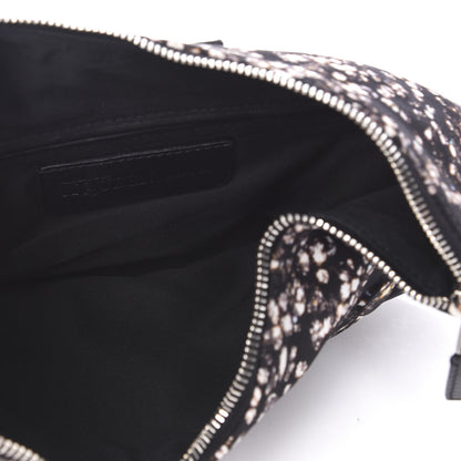 Alexander McQueen Silk Dandelion Print De Manta Clutch Black 5 of 9