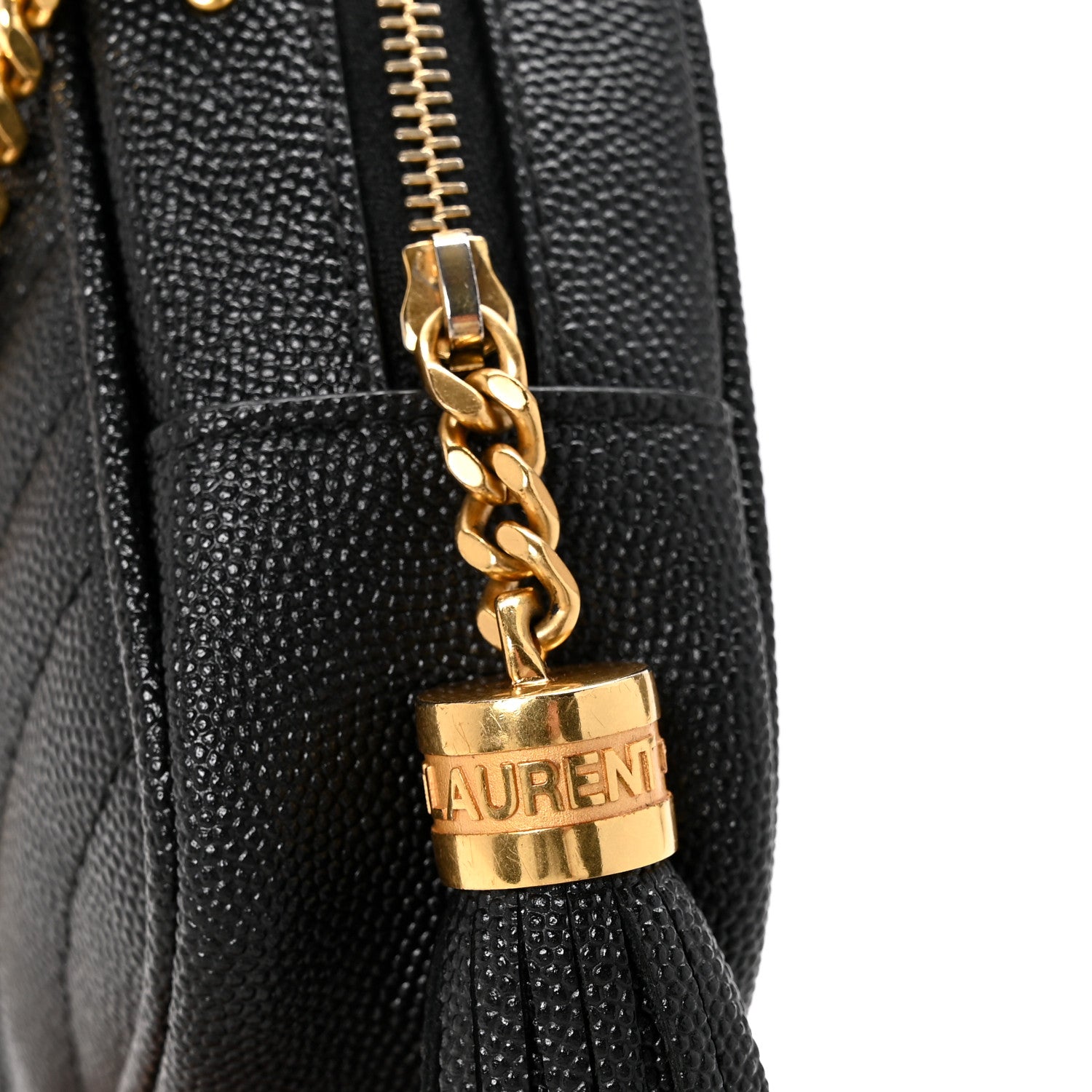 Saint Laurent Grain De Poudre Matelasse Monogram Mini Lou Camera Bag Black 12 of 13