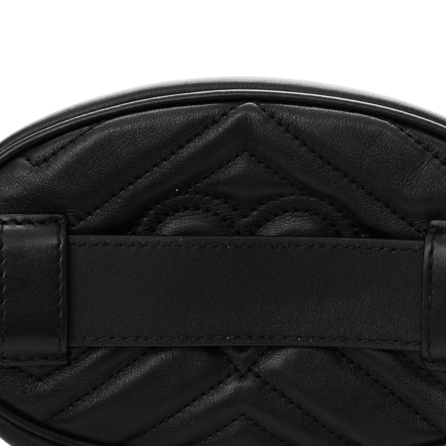 Gucci Calfskin Matelasse GG Marmont Belt Bag 85 34 Black 11 of 13