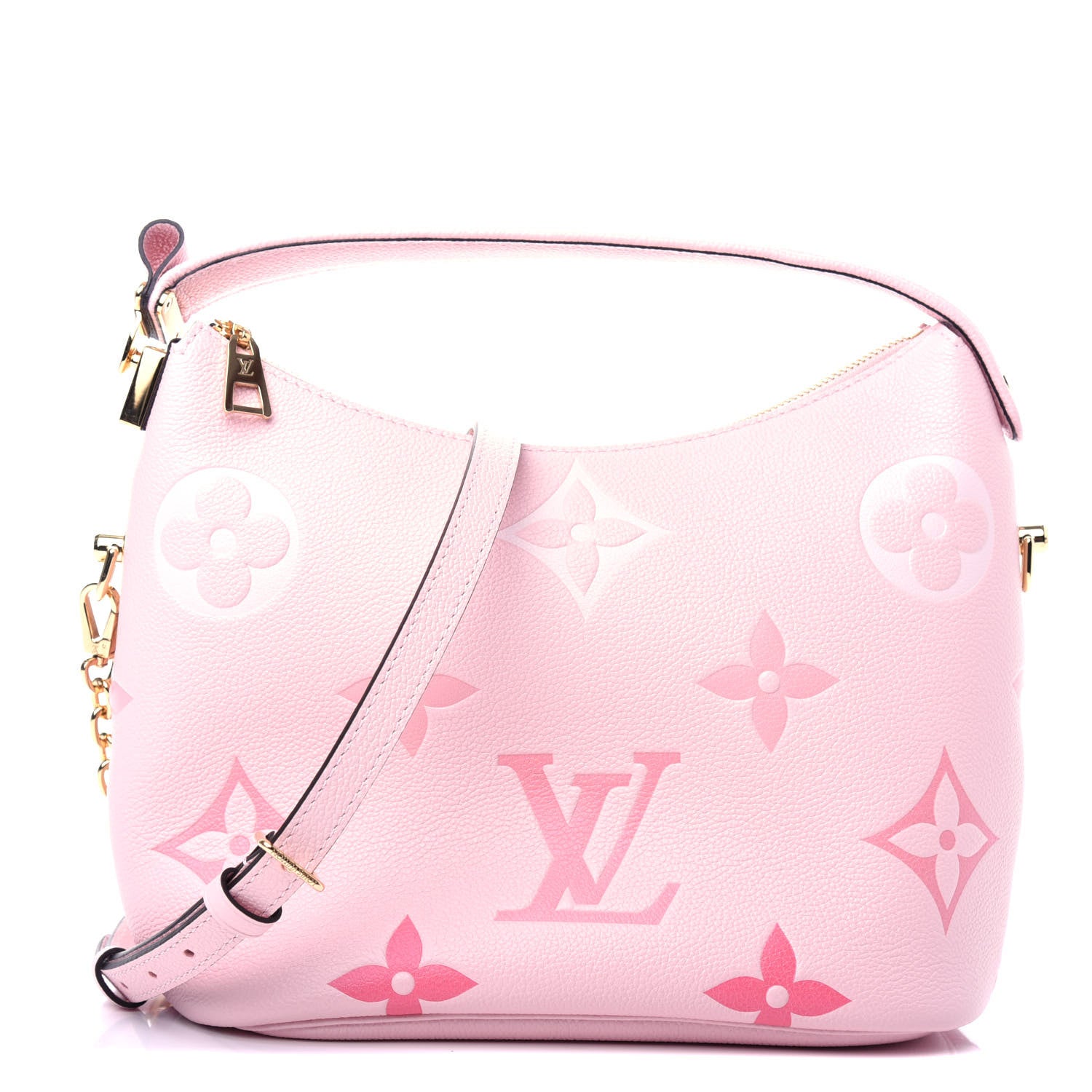 Louis Vuitton Empreinte Monogram Giant By The Pool Marshmallow Hobo PM Bouton De Rose 1 of 9