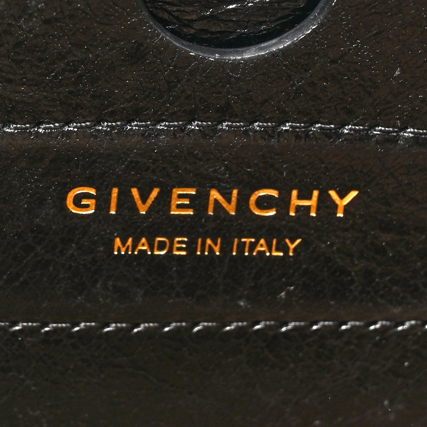 Creased Patent Calfskin Small ID Flap Black