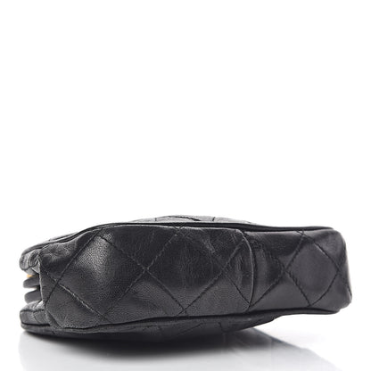 Chanel Lambskin Quilted CC Small Kisslock Evening Bag Black 4 of 12
