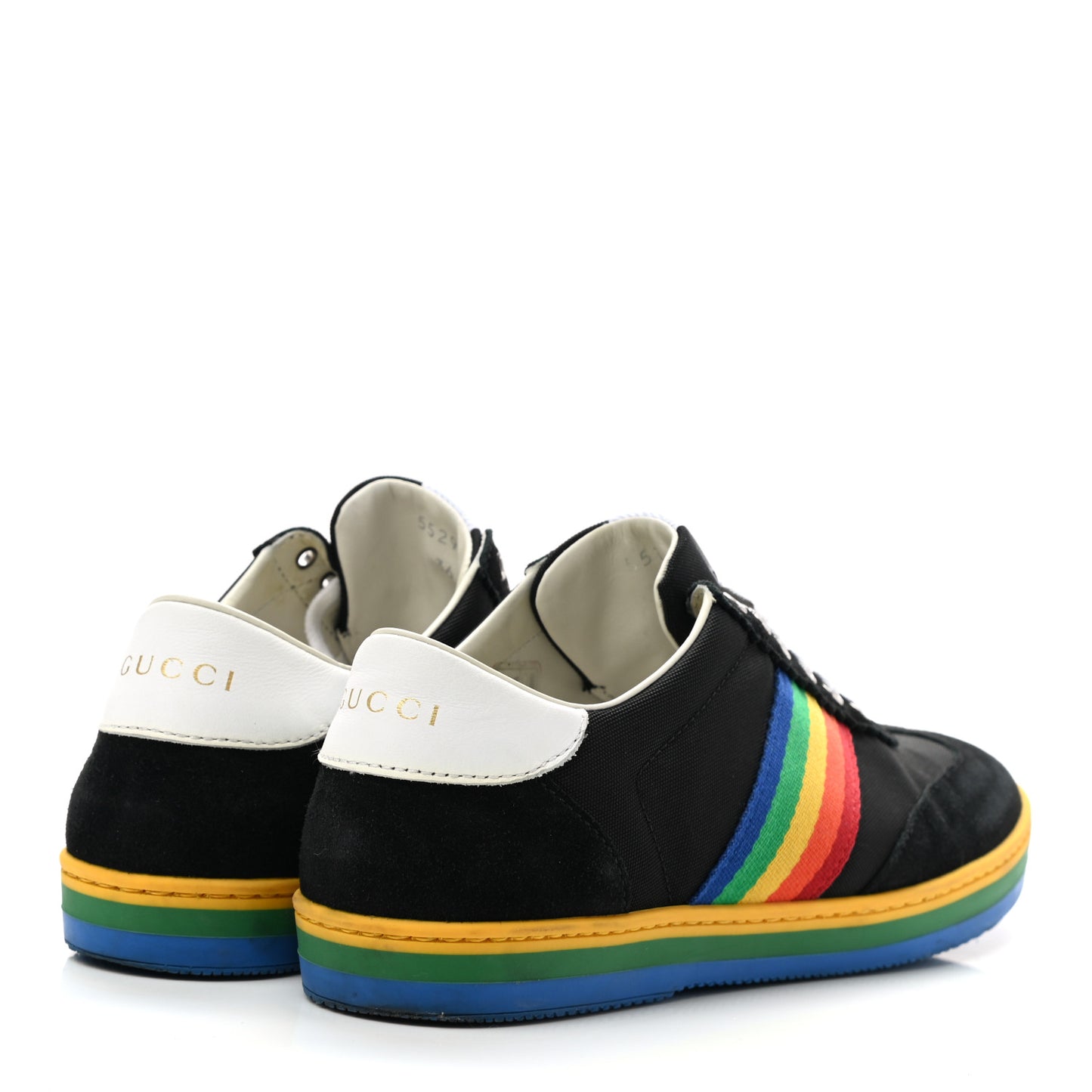Suede Rainbow Womens G74 Sneakers 36 Black