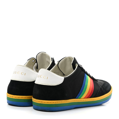 Gucci Suede Rainbow Womens G74 Sneakers 36 Black 4 of 8