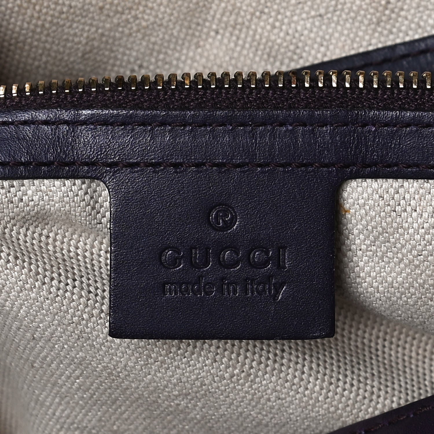 Gucci Monogram Vintage Web Medium Boston Dark Purple 6 of 12