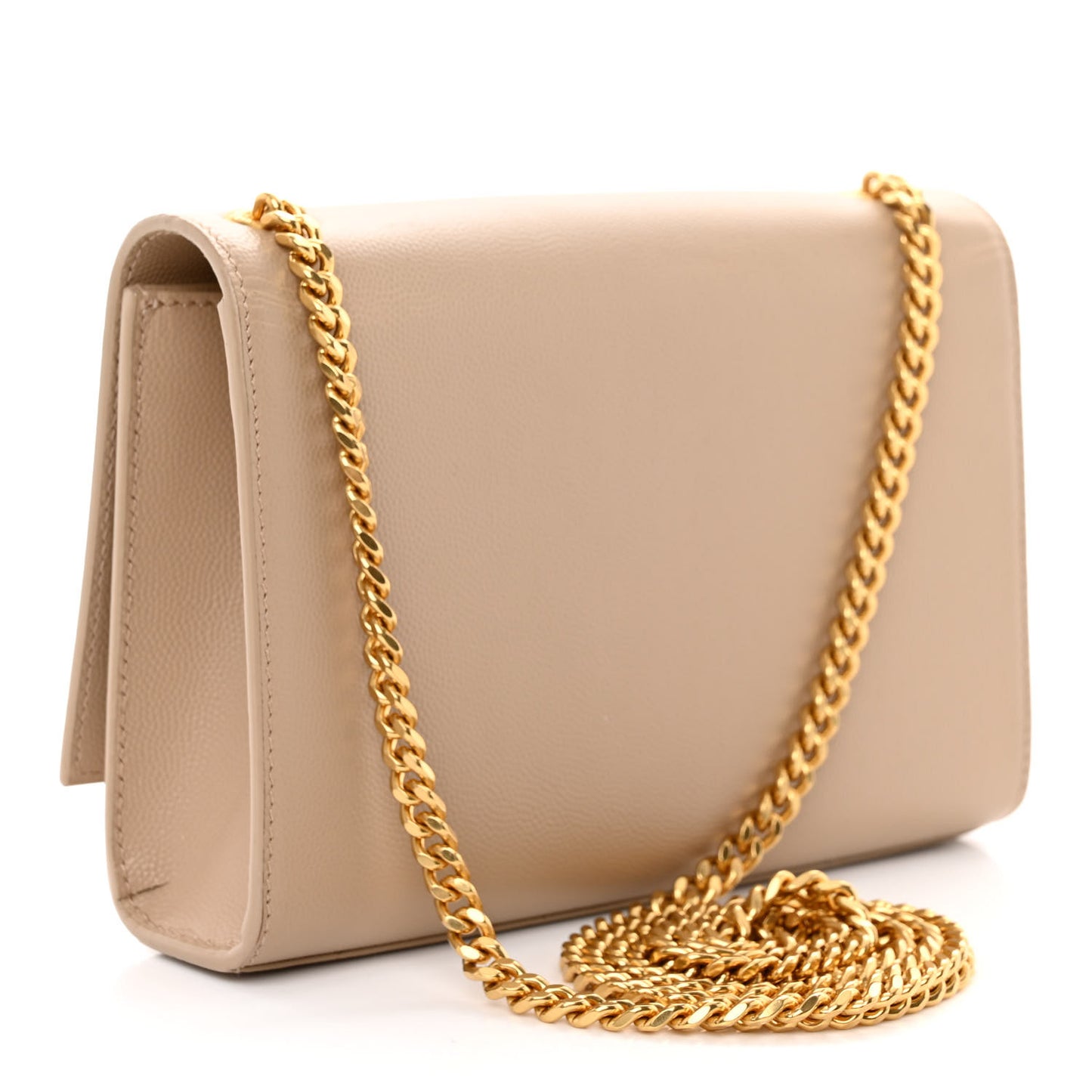 Grain De Poudre Small Monogram Kate Satchel Dark Beige