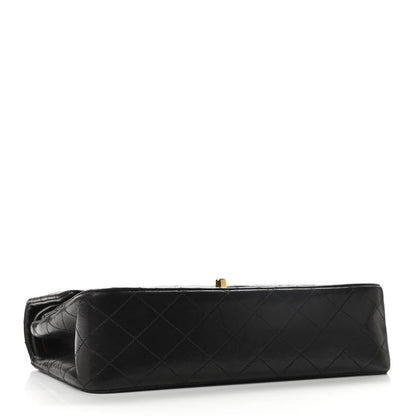 Chanel Lambskin Quilted Medium Double Flap Black 4 of 10