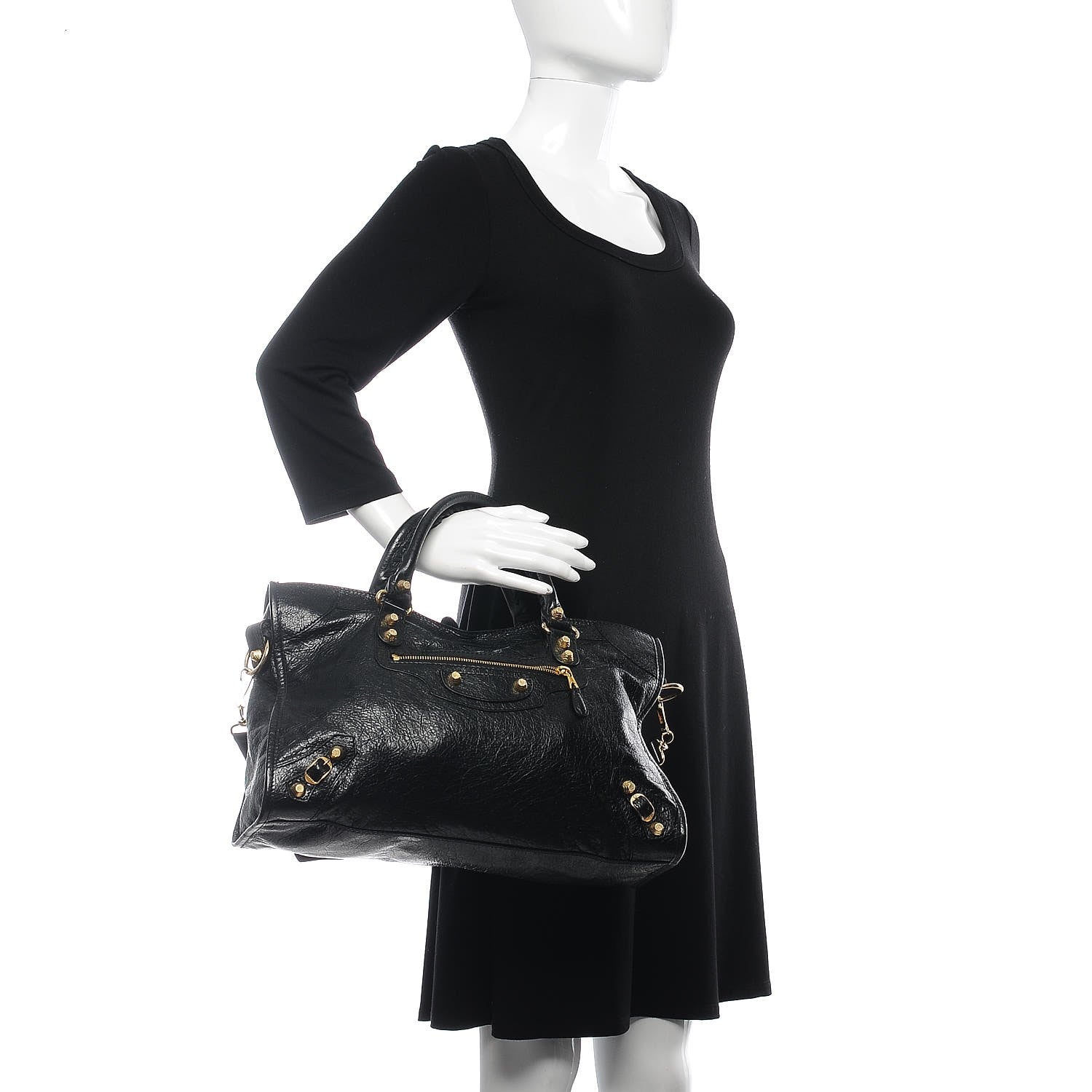 Balenciaga Agneau Giant 12 Gold Hardware City Black 3 of 8