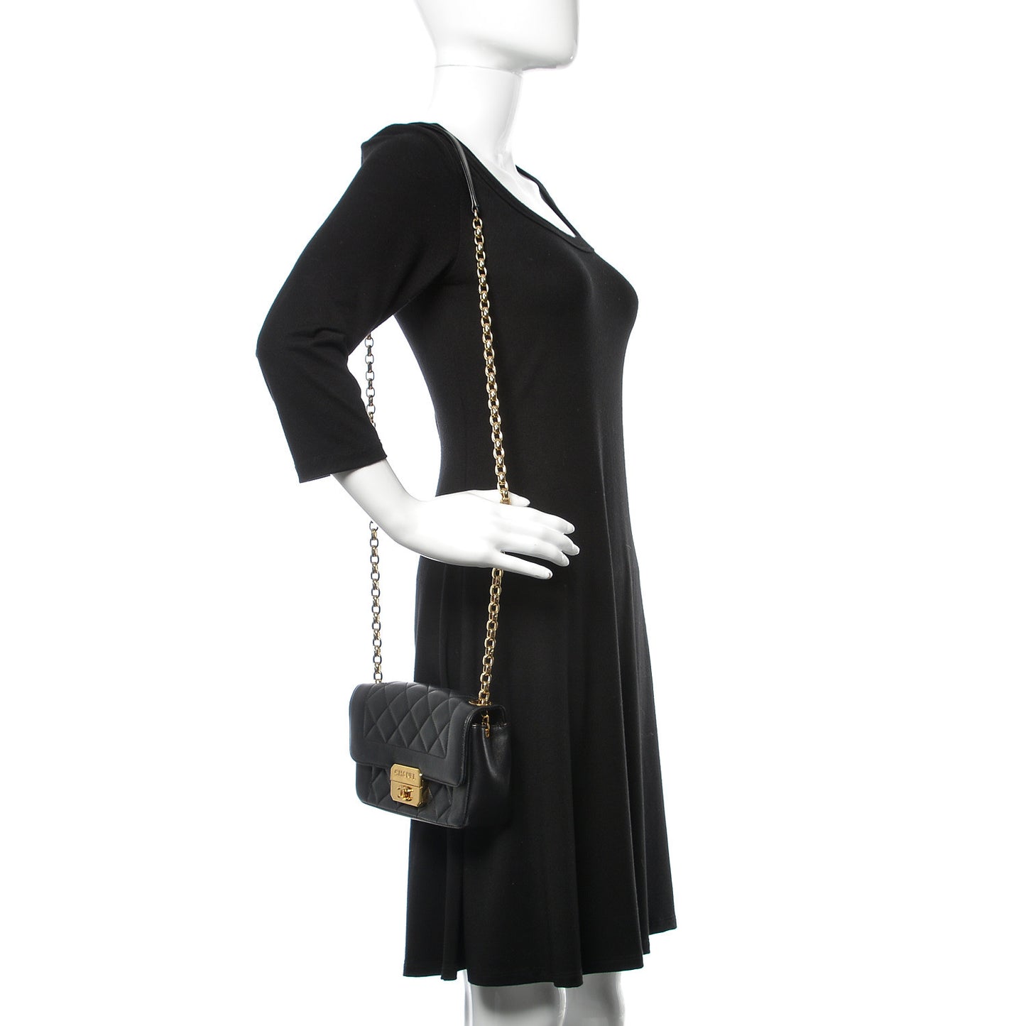 Lambskin Mini Chic With Me Flap Black