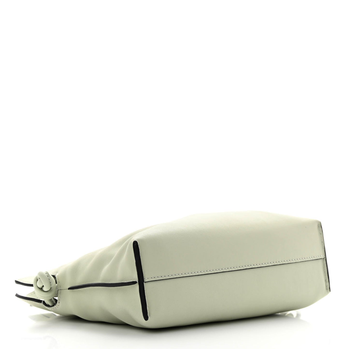 Calfskin Mini Flamenco Knot Clutch Light Celadon